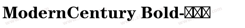 ModernCentury Bold字体转换